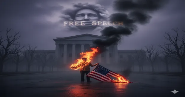 Is Criminalizing Flag Burning a Direct Attack on Free Speech Image